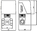 SR2000 系列开关式电动阀外尺寸图形